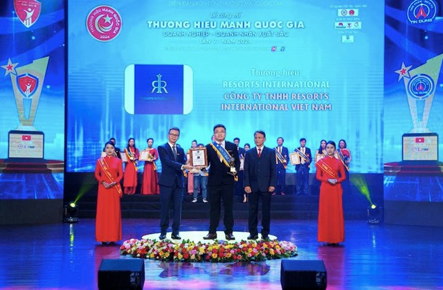 “Sản Phẩm – Dịch Vụ Tin Dùng năm 2024” gọi tên Resorts International Vietnam tại lễ công bố Thương hiệu Mạnh Quốc gia 2024